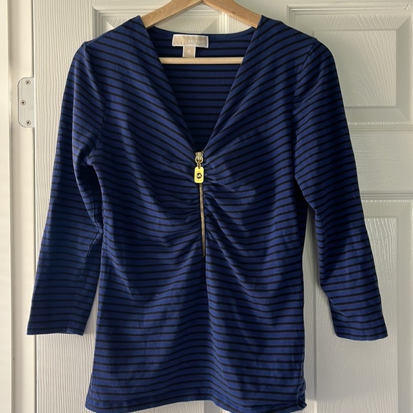 Michael by Michael Kors stripped zip top - Picture 3 of 7